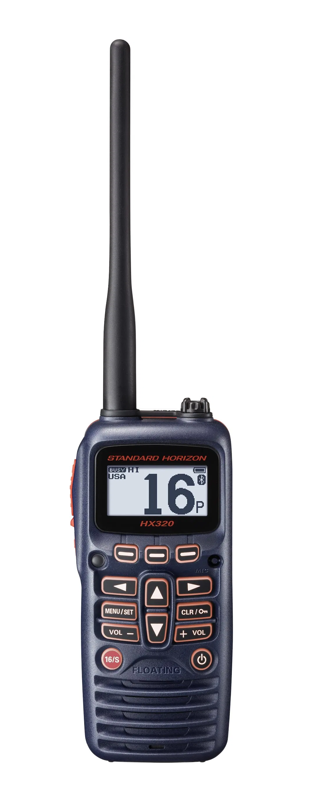 HX320 – STANDARD VHF Radio, Handheld United States/ Canadian/ International Channels 6 Watts NOAA Weather Channels Wi...